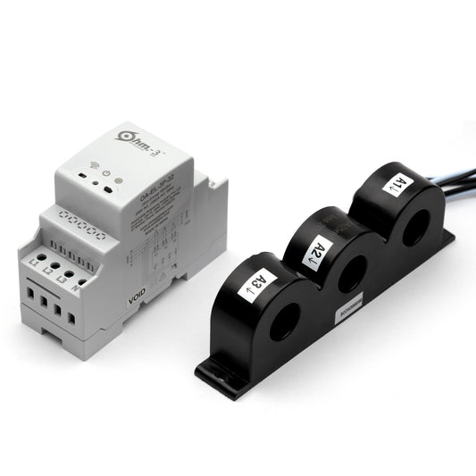 Ohm Assistant (3rd Gen) for 3 Phase Power - Electricity Activity Tracker - 100 AMP- Standard CT